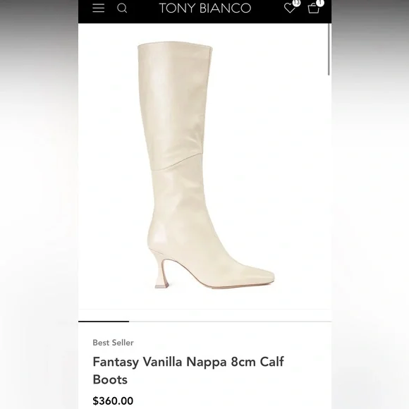 Tony Bianco::ブーツ:9[RESALE] Tony Bianco Avah Black Venezia Knee High Boots | Parallel